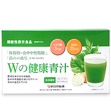 新日本製薬 Wの健康青汁 抹茶風味 1.8g×31本入