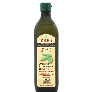 日本オリーブ 有機栽培 エキストラバージンオリーブオイル ブレンド 450g徳用