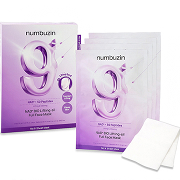 numbuzin（ナンバーズイン） 9番 NMNバイオリフトラッピングマスク 4枚