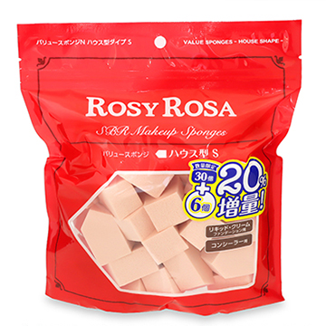 ROSY ROSA (ロージー ローザ) バリュースポンジN ハウス型タイプ S 30個+6個入り 【限定】