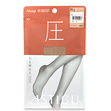 アツギ アスティーグ 【圧】 引き締める ストッキング M～L #378 ベビーベージュ