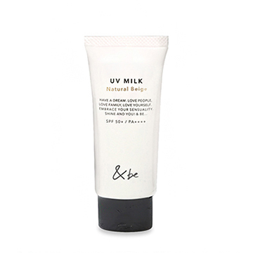 ＆be (アンドビー) UVミルク (顔・からだ用日焼け止め) SPF50+・PA++++ 30g #ナチュラルベージュ