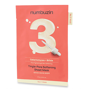 numbuzin（ナンバーズイン） 3番 すべすべキメケアシートマスク 27ml