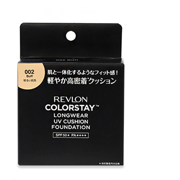 REVLON (レブロン) カラーステイ ロングウェア UV クッション ファンデーション SPF50+・PA++++ 12.5g #002 バフ