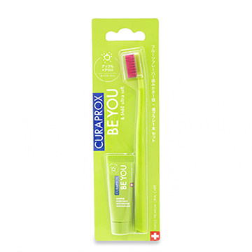 CURAPROX (クラプロックス) クラプロックスビーユー 歯ブラシ+歯みがき パック #アップル+アロエ