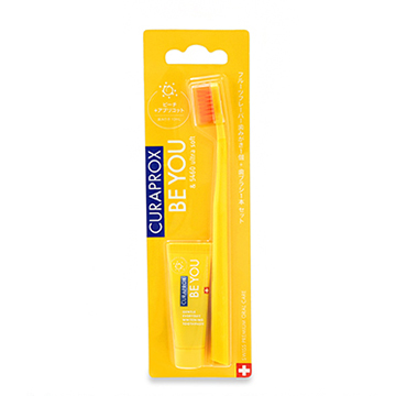 CURAPROX (クラプロックス) クラプロックスビーユー 歯ブラシ+歯みがき パック #ピーチ+アプリコット