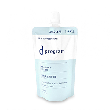 資生堂 dプログラム バランス&アクネケア エマルジョン EX (敏感肌用乳液) 88ml レフィル 【医薬部外品】
