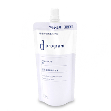 資生堂 dプログラム バイタライジング&クリア ローション EX (敏感肌用化粧水) 110ml レフィル 【医薬部外品】