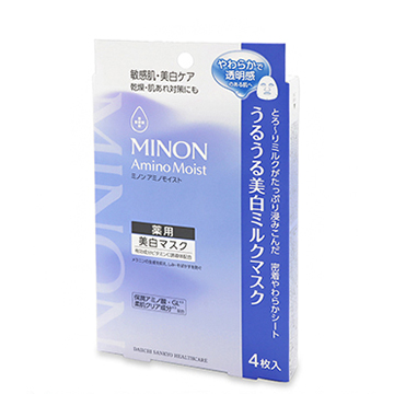 MINON (ミノン) アミノモイスト うるうる美白ミルクマスク (美白マスク) 20ml×4枚入 【医薬部外品】