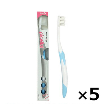 GC ルシェロ 歯ブラシ P-20 M ピセラ #ブルー 5本セット